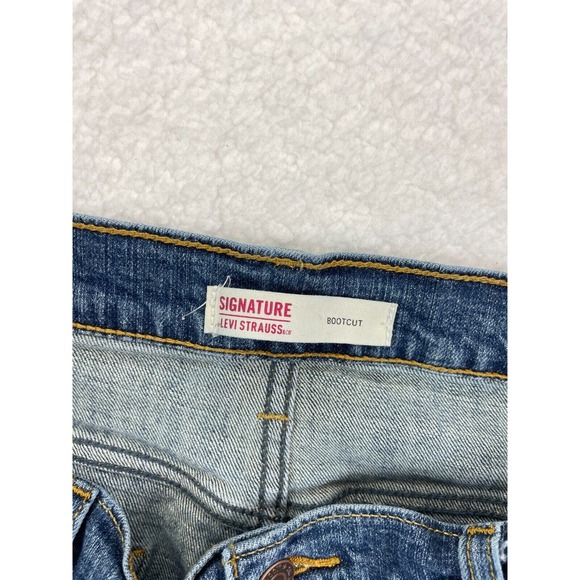 Signature Levi Strauss & Co. Bootcut Blue Men’s 36x32‎ Denim Jeans - Picture 7 of 9